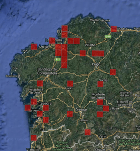 Mapa de distribución de Tyto alba