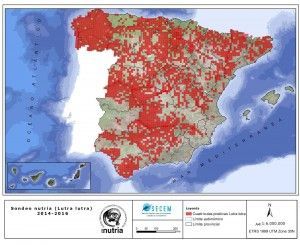 Distribución Lutra lutra España