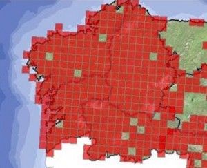 Distribución Lutra lutra Galicia
