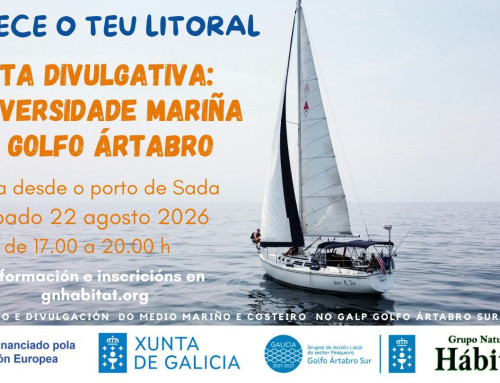 Ruta divulgativa: biodiversidade mariña do Golfo Ártabro (22/08/2026)