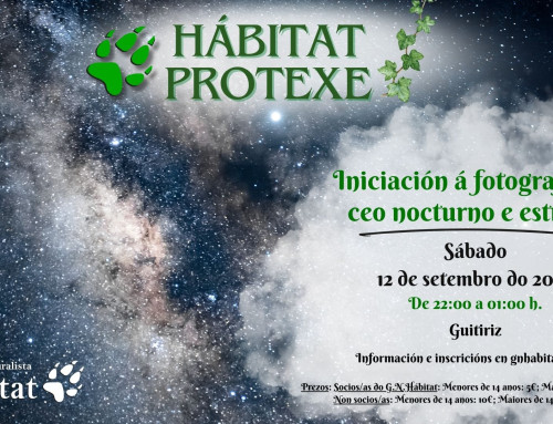 Hábitat Protexe: Iniciación á fotografía do ceo nocturno e estrelas
