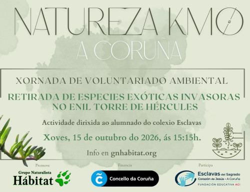 Natureza kmØ no ENIL Torre de Hércules co colexio Esclavas (15/10/2026)