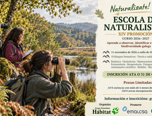 Aberto o prazo de inscrición para a XIV promoción da Escola de Naturalistas